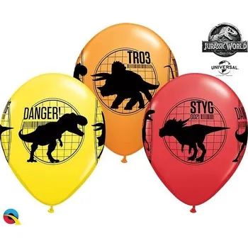 Balónek Qualatex Balónky Jurský svět: Zánik říše 6 ks 30 cm