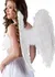 Karnevalový doplněk Boland Andělská křídla bílá 65 x 65 cm