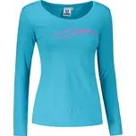 Dámské triko s dlouhým rukávem ALTISPORT CARRYOVER ALW001169 TYRKYSOVORŮŽOVÁ S