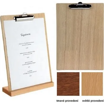 PGX 11668 Desky dřevěné s klipem mořený A5