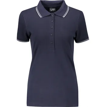 Dámské tričko Dámské triko s límečkem JAMES NICHOLSON JN985 NAVY/WHITE XXL