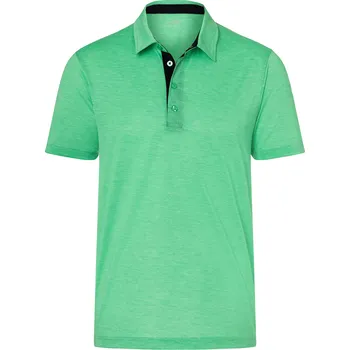 Pánské tričko Pánské triko funkční s límečkem JAMES NICHOLSON JN754 FERN GREEN/WHITE S
