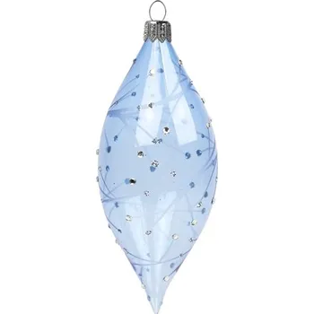 Raketa světle modrá s dekorem jemných větviček