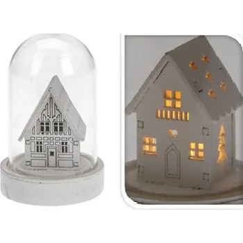 Vánoce VČS Chaloupka vánoční LED svítící výška 9 cm