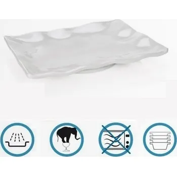 PGX 9339 440 Plato hranaté obdélník Wave melamin 44 x 34 cm