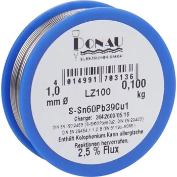 Modelová železnice Pájecí cín 1mm 100g - Donau LZ100