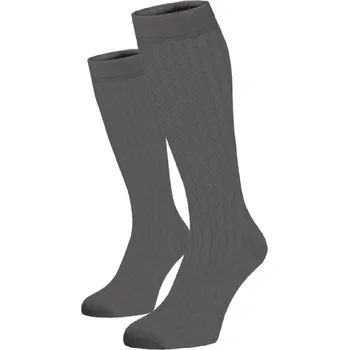 Kompresní podkolenky Šedé Šedá Bavlna 35-38