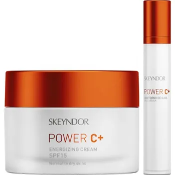 Pleťový krém Skeyndor Power C+ Set - krém pro normální a suchou pleť 50 ml + krém na oční okolí 15 ml dárková sada