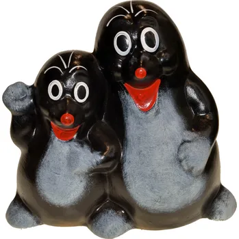 Zahradní dekorace Keramická soška do zahrady - Krtci