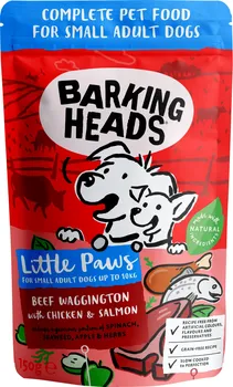 Krmivo pro psa Barking Heads Little Paws Beef/Chicken/Salmon 150 g