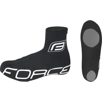 Cyklistické návleky Návleky treter FORCE LYCRA TERMO, černé