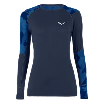 Salewa Cristallo Warm Amr W L/S Tee Navy Blazer XL