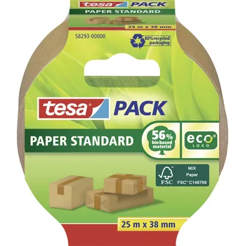 Izolační páska tesa STANDARD ecoLogo® 58293 balicí lepicí páska hnědá (d x š) 25 m x 38 mm 1 ks