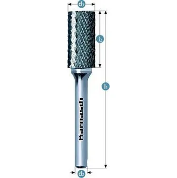 Fréza CMN-KARNASCH Válcová technická fréza s čelním broušením nepovlakovaná Pracovní délka (mm): 18, Typ broušení: HP-2, Šířka pracovní plochy (mm): 6