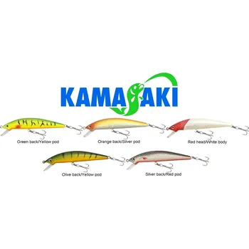 Umělá nástraha Wobler Kamasaki Minnow 9,5 cm/3 g barva: Orange back/Silver pod