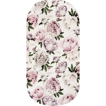 BONJOUR CHÉRIE Bambusové prostěradlo do korbičky 35x75cm - Pivoňky