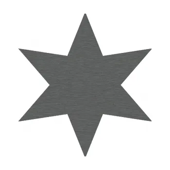 samolepka Hvězda 002 (62 - škrábaný titan) SAMOLEPKA NA AUTO, NÁLEPKA, FÓLIE, POLEP, TUNING, VLASTNÍ TEXT, TISK, AUTOSAMOLEPKY.cz, POLEPY, OBRÁZEK, LOGO, 3D STICKERS