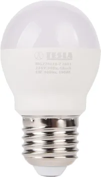 Žárovka TESLA LED Miniglobe 8W E27 teplá bílá