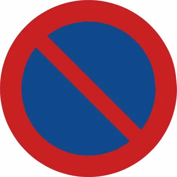 Dopravní značka Zákaz stání plast UV tisk plast 5mm 500x500 mm