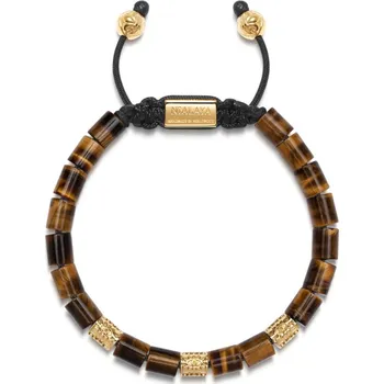 Náramek Pánský náramek Nialaya tygří oko malibu korálky MGRD7001XL