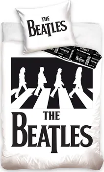 Ložní povlečení Carbotex The Beatles Abbey Road 140 x 200, 70 x 90 cm zipový uzávěr