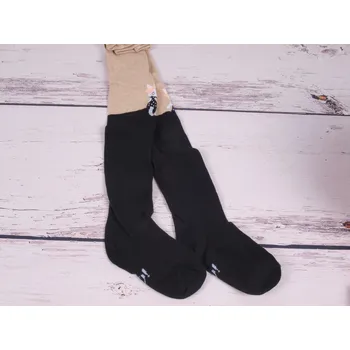 Punčocháče YO RA03 černobéžové se zvířátkem velikost oblečení - děti: 104/110