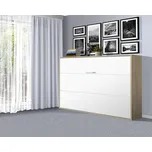 Nabytekmorava Sklápěcí postel VS1056, 200x120cm barva lamina: akát/bílé dveře, varianta dveří: matné