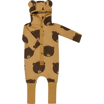 Kojenecký overall Zezuzulla Eared Jumpsuit Bear on Mustard Kombinéza s oušky Velikost: 116