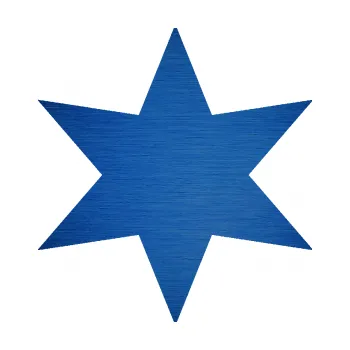 samolepka Hvězda 002 (65 - škrábaný kov modrý) SAMOLEPKA NA AUTO, NÁLEPKA, FÓLIE, POLEP, TUNING, VLASTNÍ TEXT, TISK, AUTOSAMOLEPKY.cz, POLEPY, OBRÁZEK, LOGO, 3D STICKERS