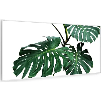 Infrazářič Klarstein Wonderwall Art Smart 700W 60x120cm Obrazový Infrapanel Zelený list (10037916)