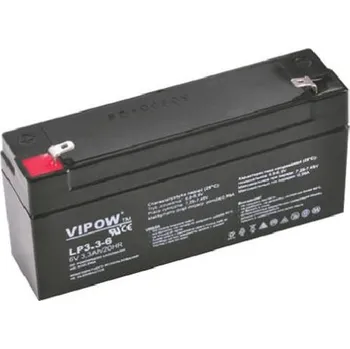 Záložní baterie AKU 6V - bezúdržbový, gelový, zálohový akumulátor 6V, více typů s kapacitou od 1,3Ah až do 20Ah Provedení: 3,3Ah