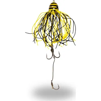 Umělá nástraha BLACK CAT CHOBOTNIČKA BATTLE TEASER SILENT ŽLUTÁ/ČERNÁ 60G