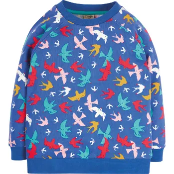 Dívčí mikina Dětská mikina Barevní ptáci Frugi Velikost: 18-24m