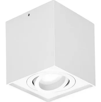 ORNO OD 6145 - stropní svítidlo 96x96x105mm, s paticí GU10, povrchová montáž, barva bílá a černá Barva: Bílá