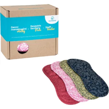 Menstruační vložka Bamboolik Sada látkových menstruačních vložek denních z biobavlny