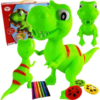 Hračka pro nejmenší RKToys Projektor 2v1 Dino Green