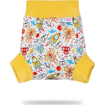 Plenkové kalhoty Petit Lulu s.r.o. Vesmírní roboti - pull-up svrchní kalhotky - XL