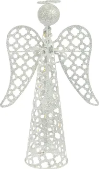 Vánoční osvětlení M.A.T. Group Dekorace anděl s časovačem 30 cm 10 LED teplá bílá