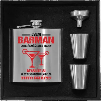 Placatka Placatka v krabičce Samozřejmě, že jsem blázen - barman