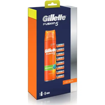 Gillette Fusion 5 8 ks + Fusion 5 Ultra Sensitive 200 ml