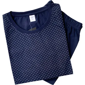 Pánské pyžamo n-feel Pánské pyžamo krátké C-Lemon -Ah10 Barva: Modrá, Velikost: M