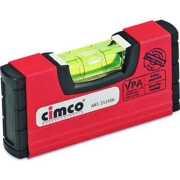 Sada nářadí Cimco 211556 Umělohmotná vodováha MINI 100 x 20 x 50 mm