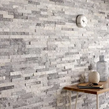 Obklad Kvarcit Cloudy Grey classic 10x36x0,8-1,3 cm