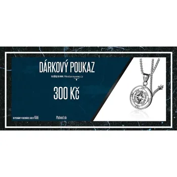 Dárkový potravinový koš Přívěskynakrk.cz Dárkový poukaz pro muže 300 Kč