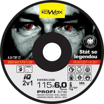 Brusný kotouč KOWAX Brusný kotouč 115x6 IQ+ 2v1