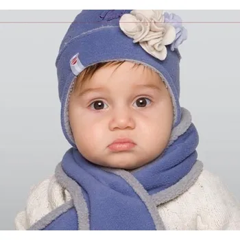 Čepice LODGER čepice HATTER FLEECE FLOWER Mountain 6-12m DOPRODEJ!