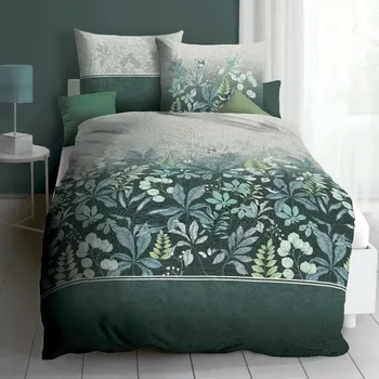 Povlečení Kaeppel | Povlečení Aubry smaragd 140x220, 70x90 - makosatén