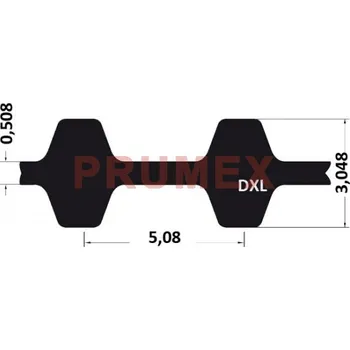 Řemen ozubený 210 DXL optibelt ZR rukáv