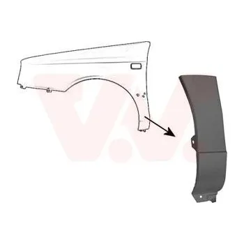 Blatník karosérie Blatník VAN WEZEL 5880155