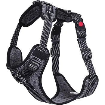 Postroj pro psa Rukka Star postroj polstrovaný reflexní šedý XL